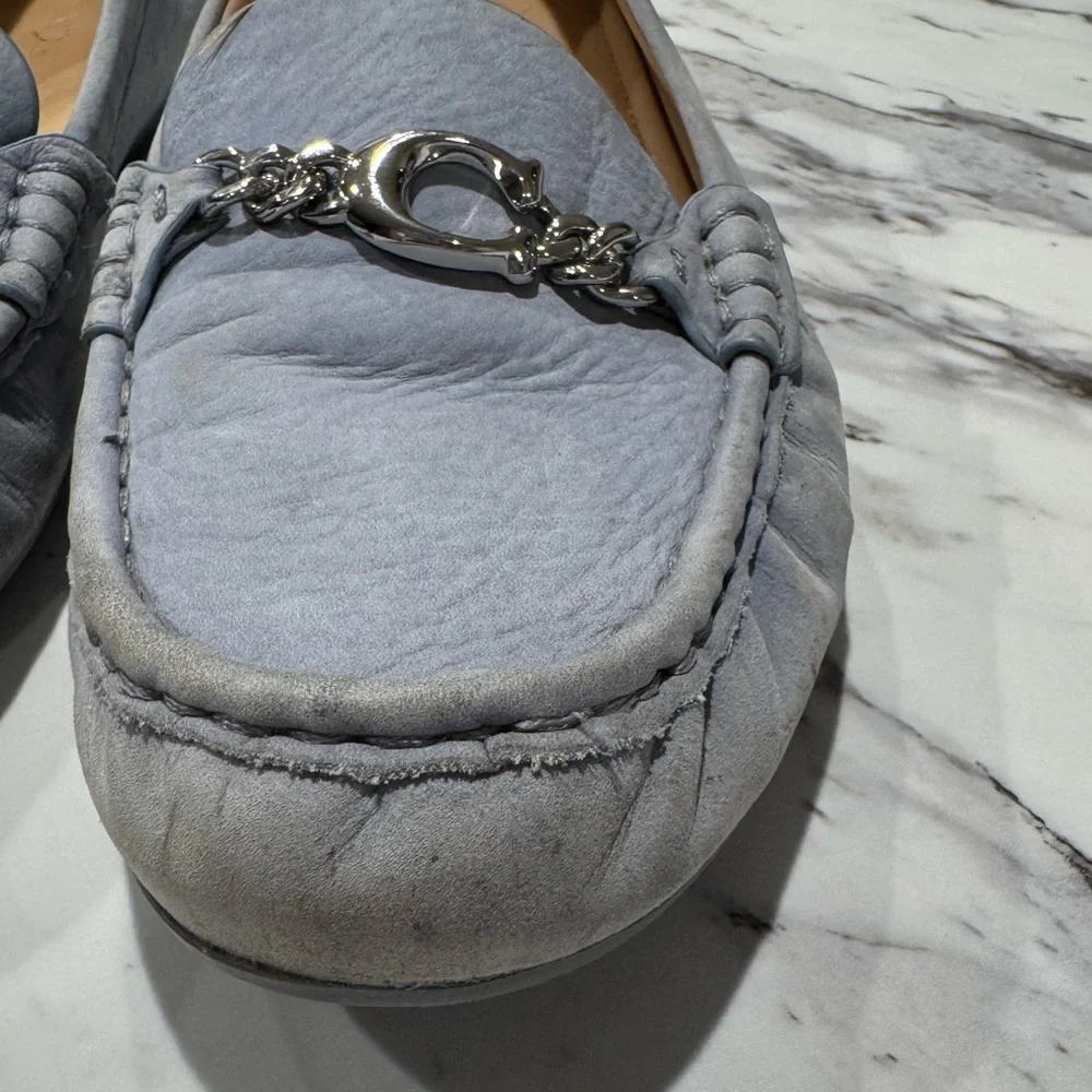 COACH Women’s Maegan Driver Loafer -‎ Bluebell/ Blue 9.5B - Picture 9 of 10